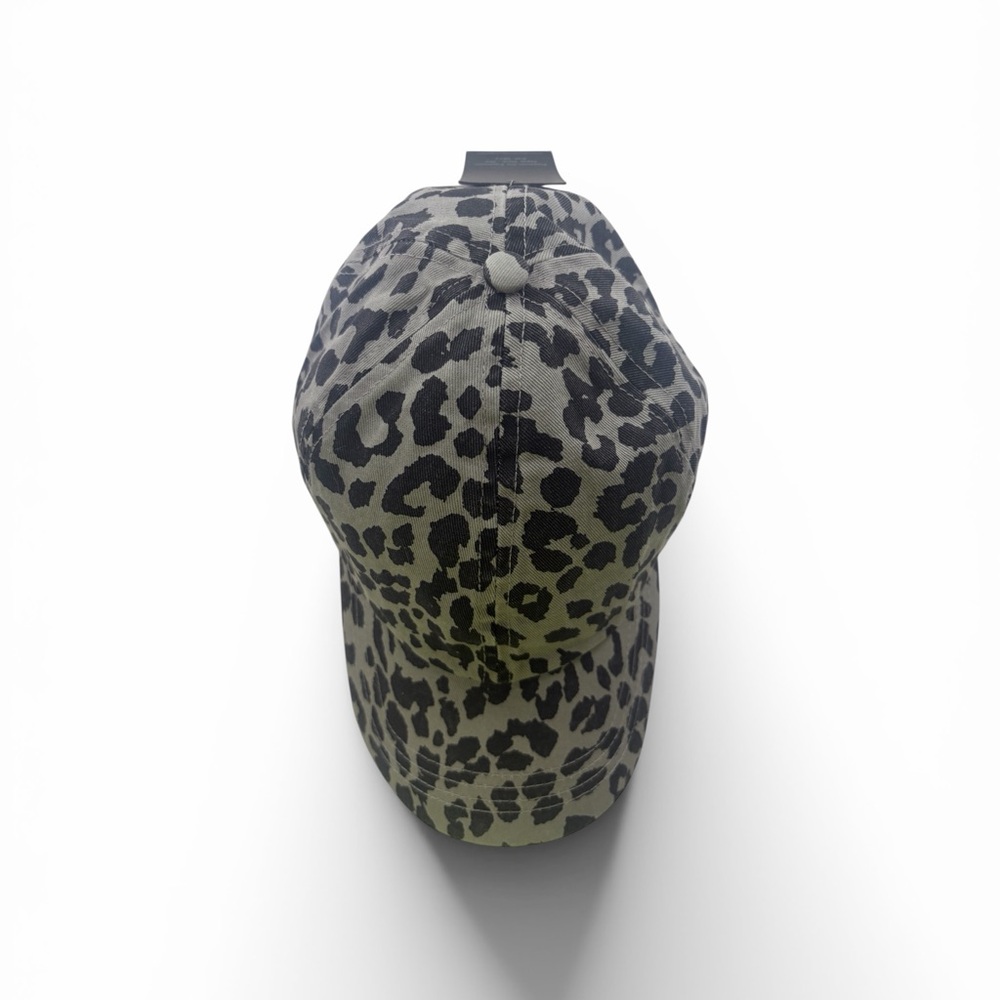 Leopard Print Baseball Cap, Grey, Black, Adjustable, NWT - Picture 5 of 9